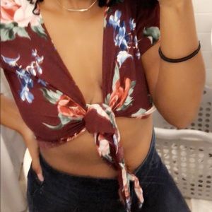 Flower crop top